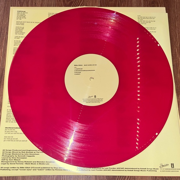 Don’t Smile at Me Vinyl - Picture 3 of 3